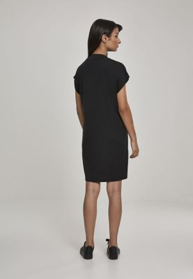 Black knee-length dress
