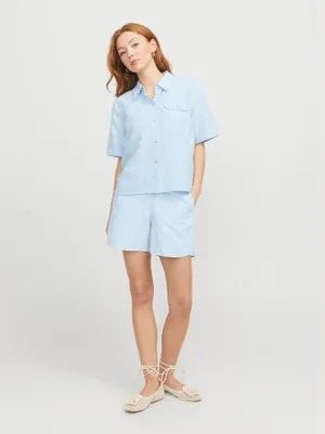 Oxford pocket shorts dam