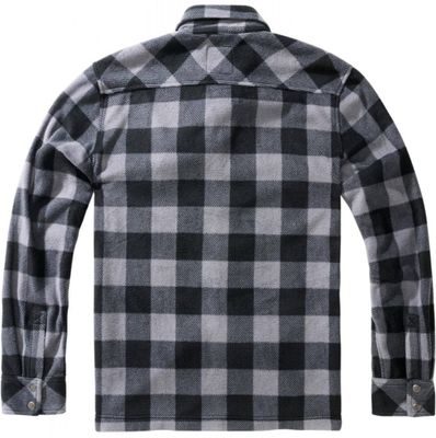 Lumber shirt jacket in fleece - gray/sort