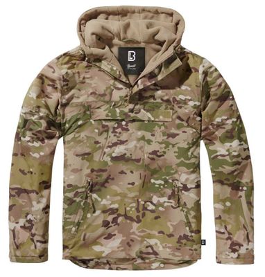 Wind jacket with fleece lining camouflage