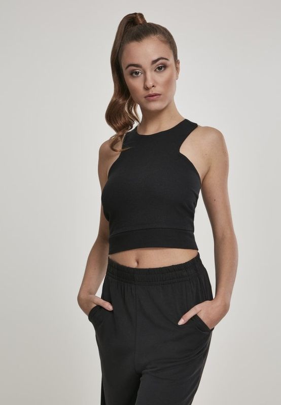 Short top with high neck