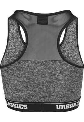 Ladies Active Melange Logo Bra