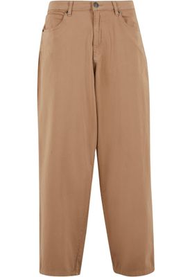 Tapered Twill Baggy Pants för män av bomullsblandning