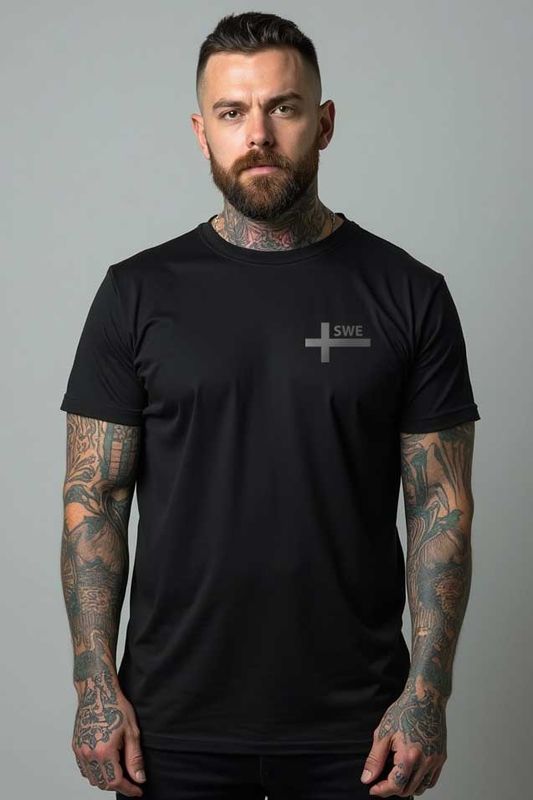 SWE gray flag T-shirt
