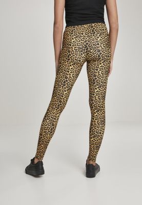 Leggings in leopard skin pattern