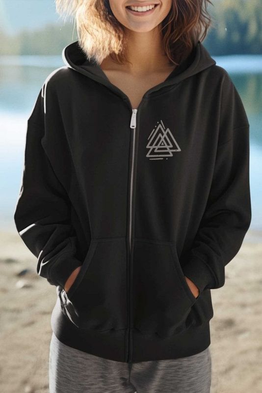 Valknut ziphoodie dæme