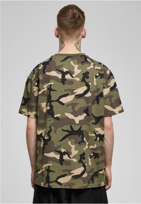 Oversized T-shirt in dark camouflage for men
