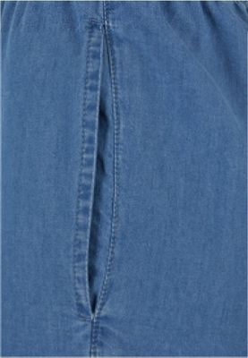 Light denim sweatpants with drawstring