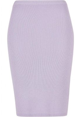 Ladies Rib Knit Midi Skirt