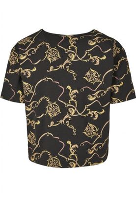 Short t-shirt in luxury pattern ladies