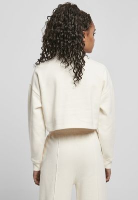 Short sweater with long arms and high neck lady