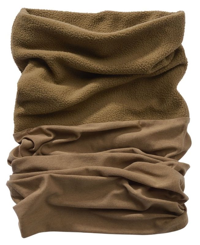 Tube scarf fleece camel