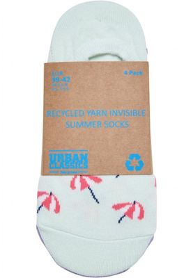 Recycled Yarn Invisible Summer Socks 4-Pack