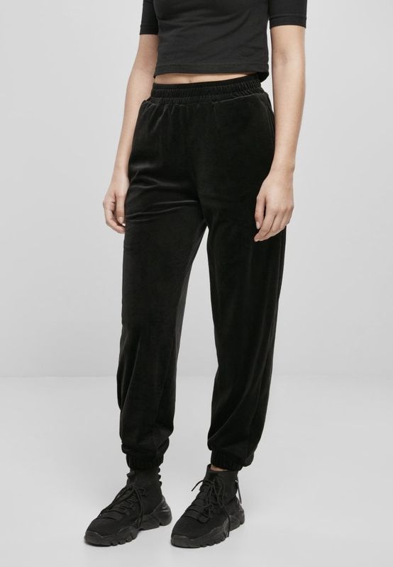 Ladies High Waist Ballon Velvet Sweat Pants