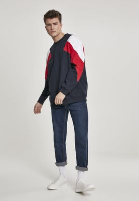 3-tone oversizse crewneck