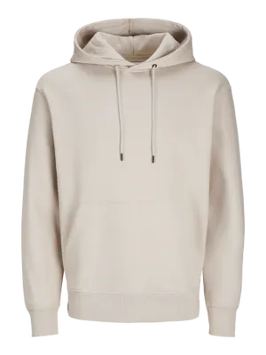 Avslappnad Hoodie med Känguruficka