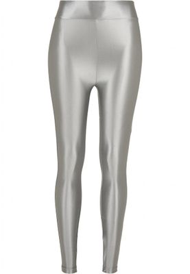 Metalic leggings with a high waist