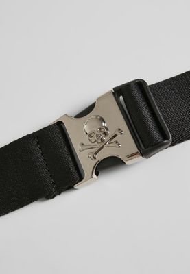 Canvas belt with skull