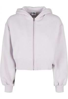 Ladies Short Oversized Zip Jacket