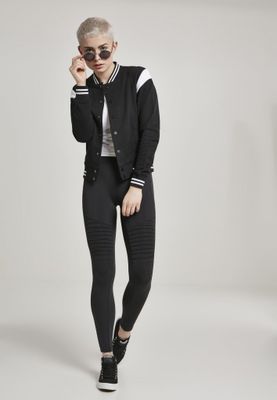 Black and white college jacket ladies