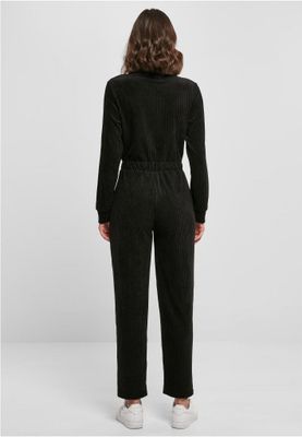 Ladies Velvet Rib Boiler Suit