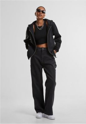 Ladies Fluffy Zip Hoody