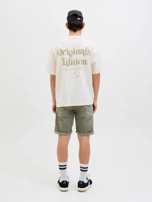 Gröna jeansshorts herr