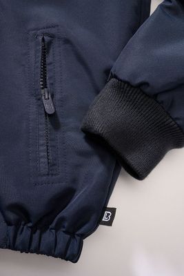 Windbreaker with fleece lining navy - Child