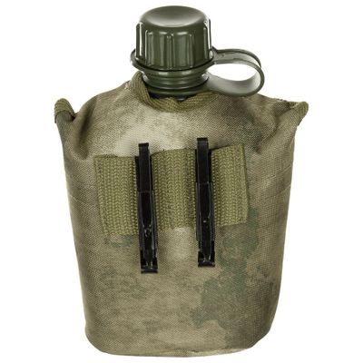 US field bottle with camo case