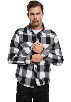 Sort/hvid ternet flannel skjorte