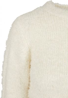 Ladies Cropped Feather Sweater