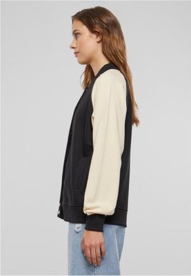 Raglan collegejakke til kvinder - Light Terry