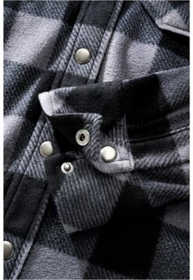 Lumber shirt jacket in fleece - gray/sort