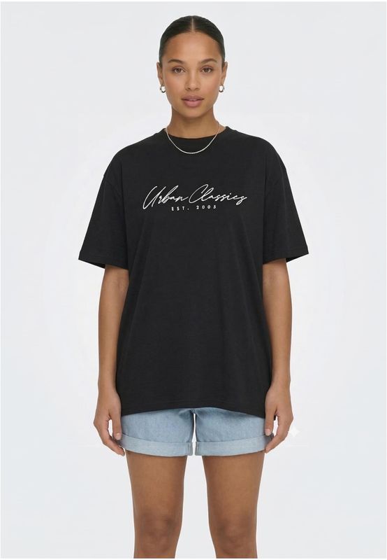 T-shirt för dam i bomullsjersey – svart