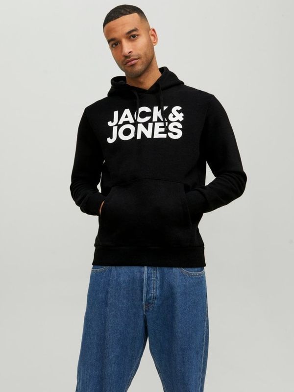 Black Jack and Jones logo hoodie men