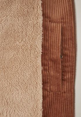 Men's toffee-colored corduroy jacket