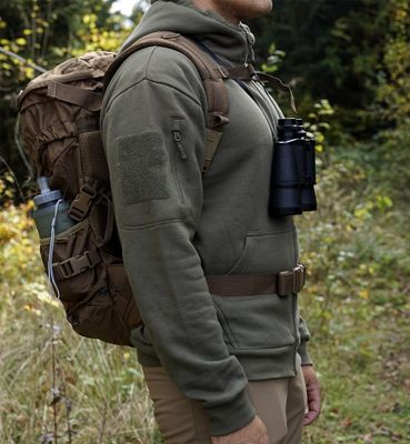 Tactical zipped hoodie