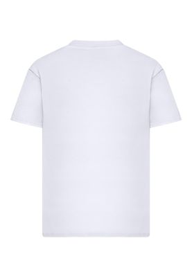 T-shirt i bomullsjersey med italia Stripes – vit