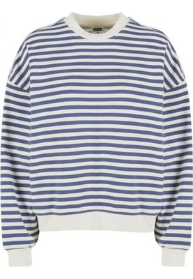 Stribet oversize sømandsskjorte - damer