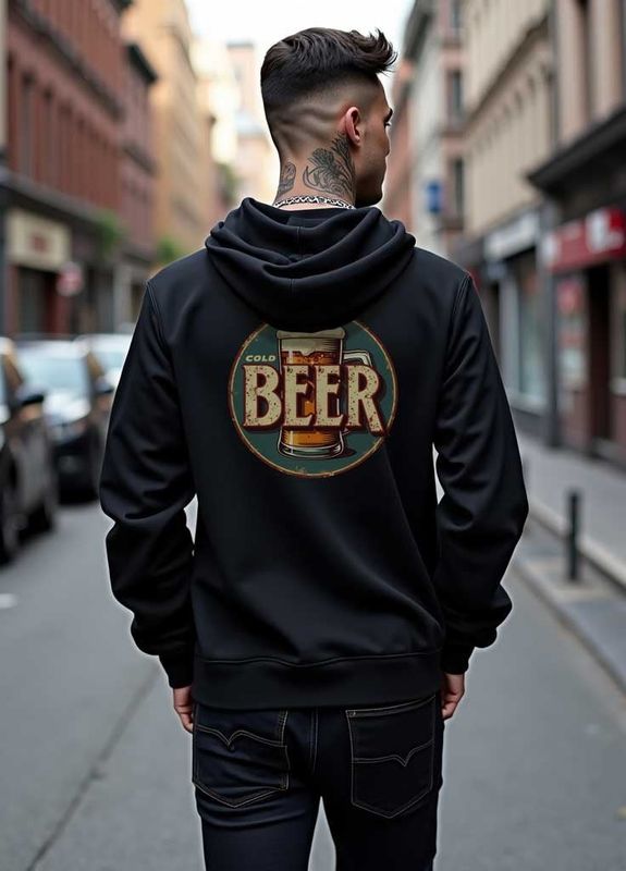 Cold beer - zipped hoodie