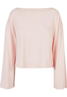 Ladies Short Modal Bateau Necklinie Longsleeve