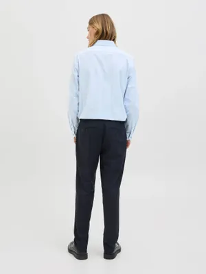 Slim fit skjorta med dobby-mönster