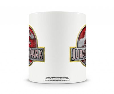 Jurassic Park Metallic Logo kaffemugg