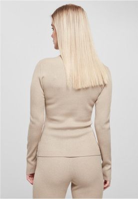 Ladies Rib Knit Turtelneck Sweater