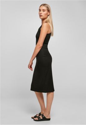 Ladies Midi Sleeveless Rib Dress