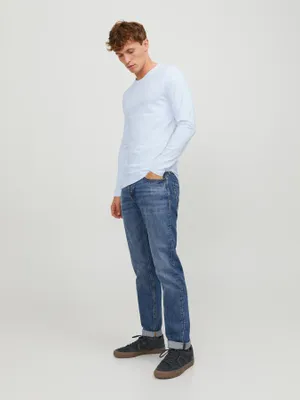 Stretchfit longsleeve herr