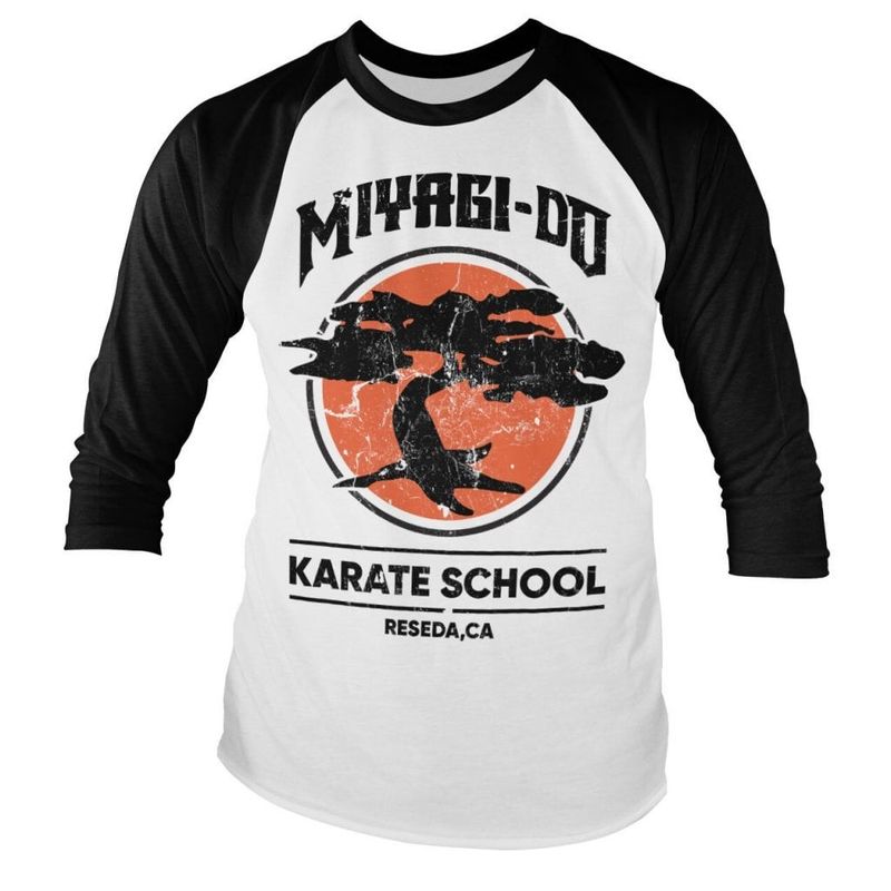 Miyagi-Do Karate School Baseball Long Sleeve Tee