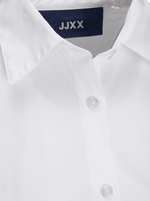 Relaxed poplin shirt for women