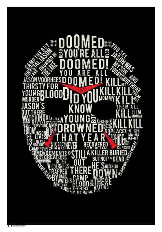Friday The 13th Wording Poster