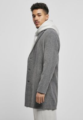 Classic herringbone patterned coat men